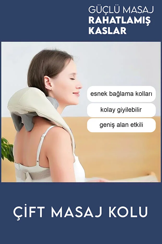 İnsan Eli Hissi Veren Şarjlı Masaj Aleti – Ovmalı, Boyun, Sırt Ve Bacak Masaj Cihazı